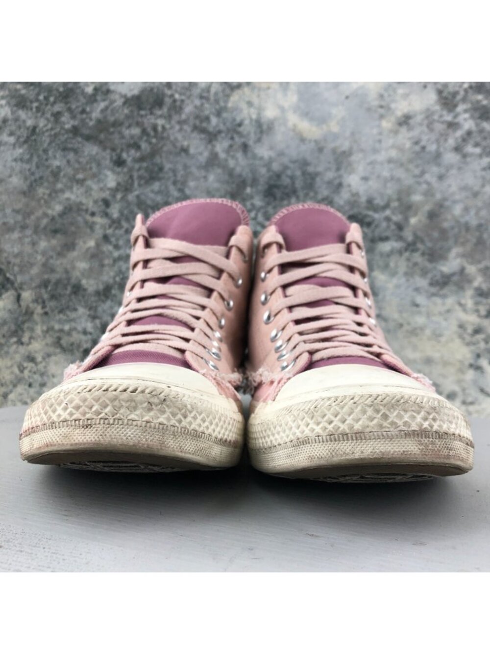 Converse Women's Size 11 Chuck Taylor All Star Pink Purple High Top Sneakers - Picture 2 of 14